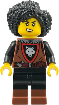 Wolfpack - Female, Black Legs with Reddish Brown Boots, Black Hair