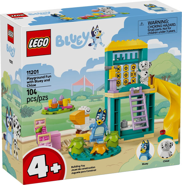 Diversão no parquinho com Bluey e Chloe