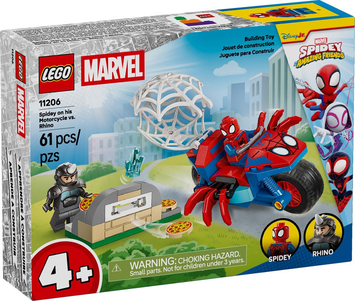Spidey em sua Motocicleta vs. Rhino