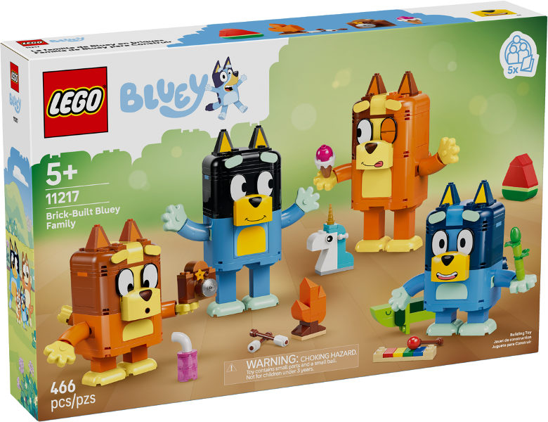 Família da Bluey Construída com Peças