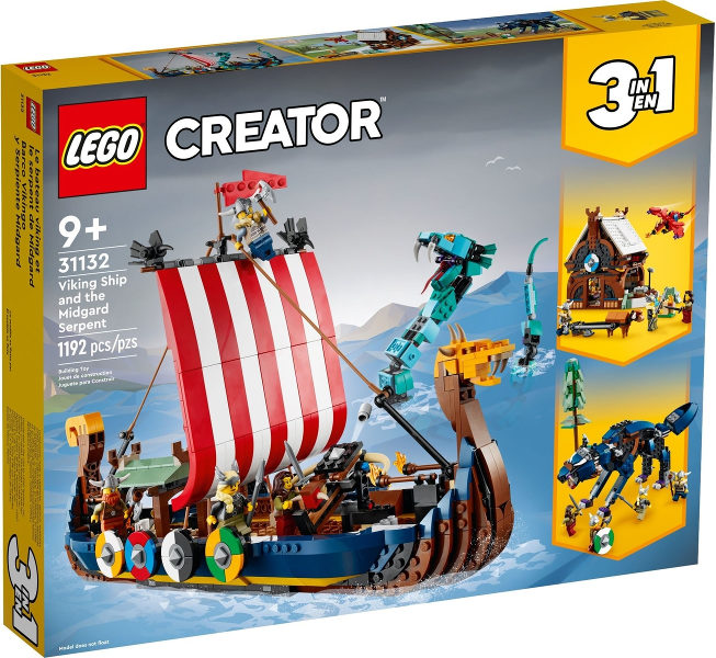 Viking Ship and the Midgard Serpent SEM CAIXA E SEM MANUAL Bags Lacradas