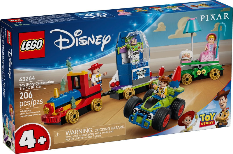 Trem e Carro RC Comemorativos de Toy Story