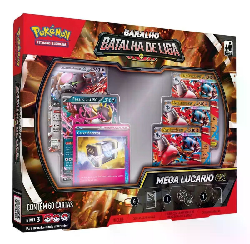Baralho de Batalha Mega Lucario EX Estampas
